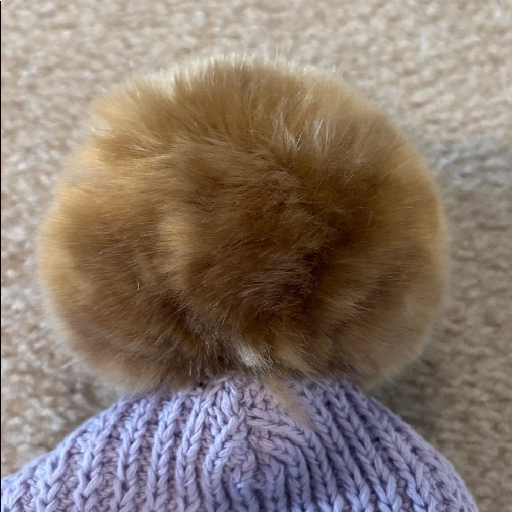 Love Your Melon/Disney Rapunzel Knit Beanie with Brown Pom-Pom